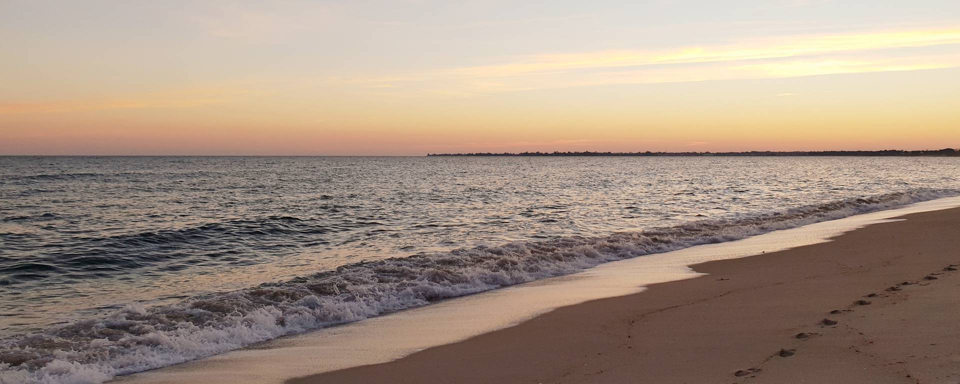 Coucher de soleil - plage de Ste Marine - © S Peuziat