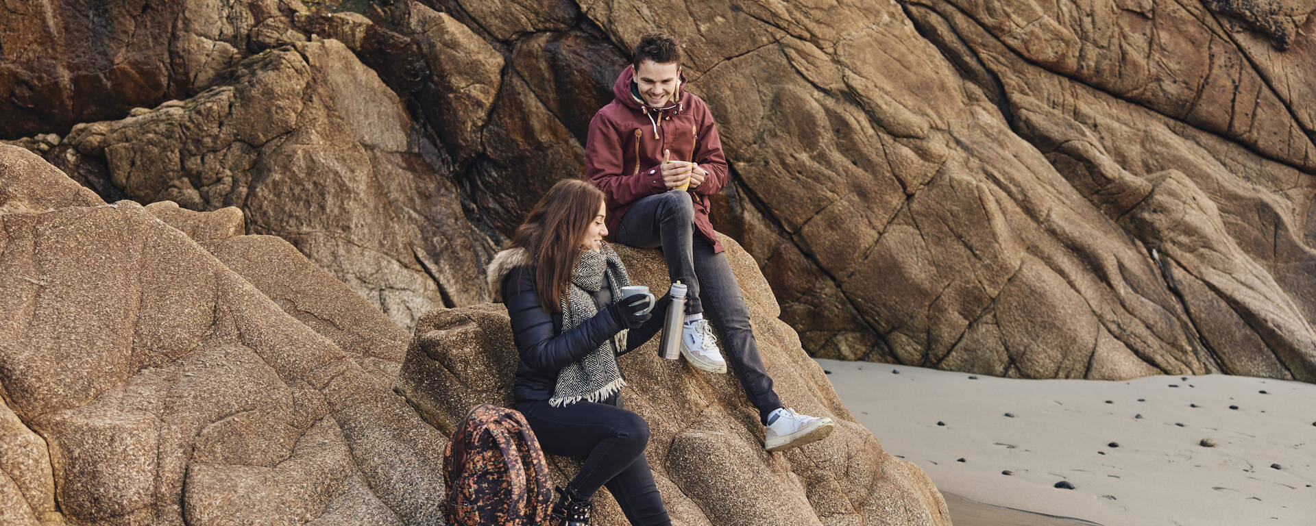 Faire une pause sur la plage du Gored à Plozévet en Pays Bigouden © A Lamoureux