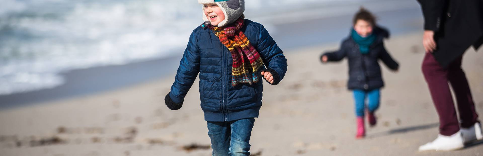 Running on the beach in winter ©Y.Derennes