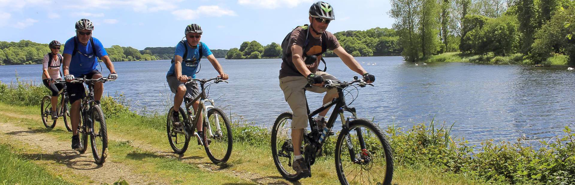 Que faire, que visiter à Tremeoc ? Sortie VTT à l'étang du Moulin Neuf ©AOCD