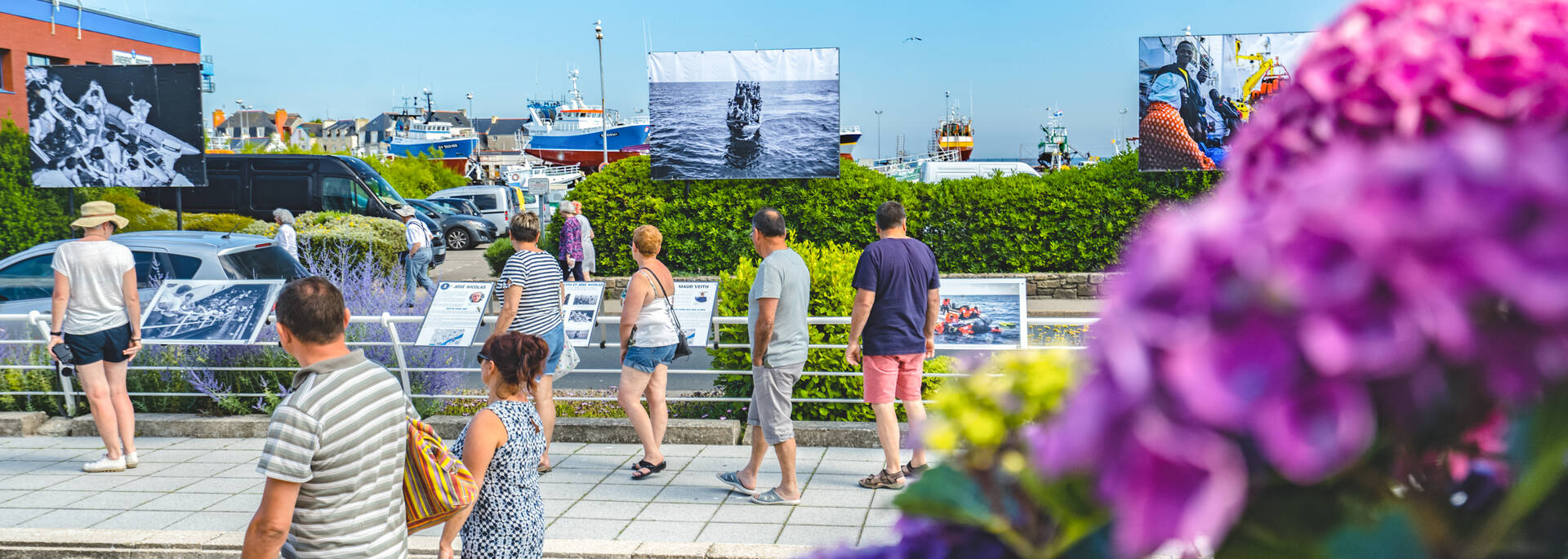 Plusieurs festivals ont lieu en Pays Bigouden dès le printemps, comme ici , le Festival photo au Guilvinec- Bigoudenjoy © T Poriel