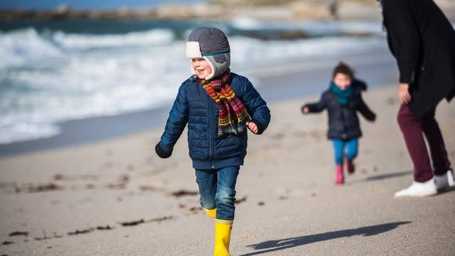 Courir sur les plages en hiver ©Y.Derennes