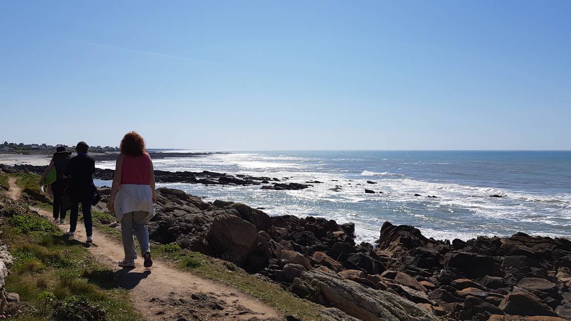 Wandern mit Freunden im Pays Bigouden © G Mazingue