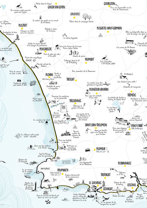 Carte des habitants en français du Pays Bigouden Sud