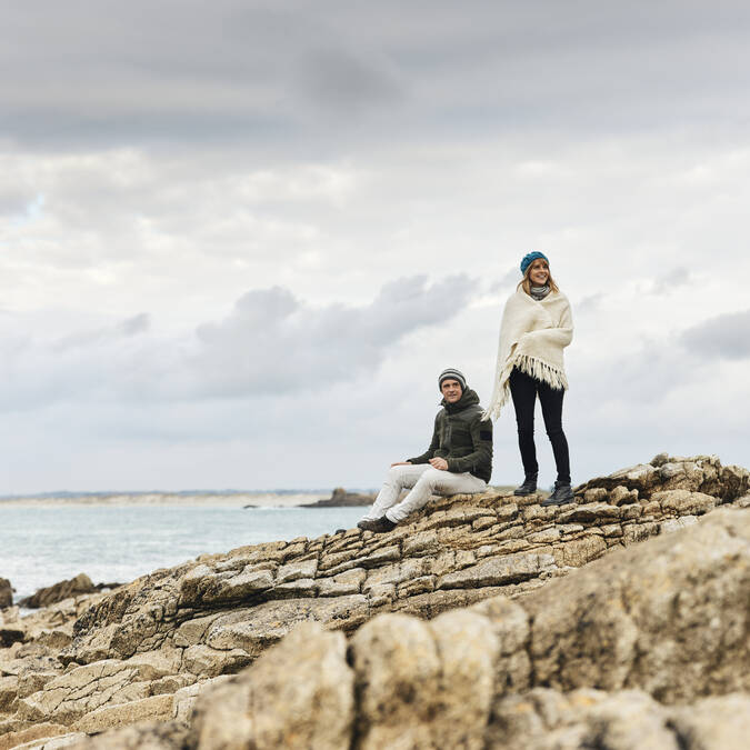 la Pointe de Pors Carn, pour un moment complice au bord de l'eau.