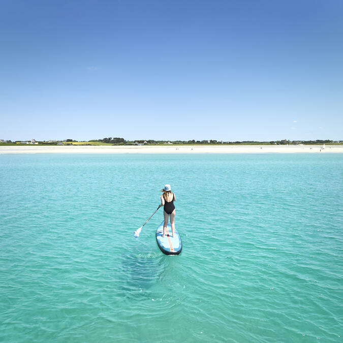 Paddle à Tréogat en Baie d'Audierne au Pays Bigouden ©A.Lamoureux