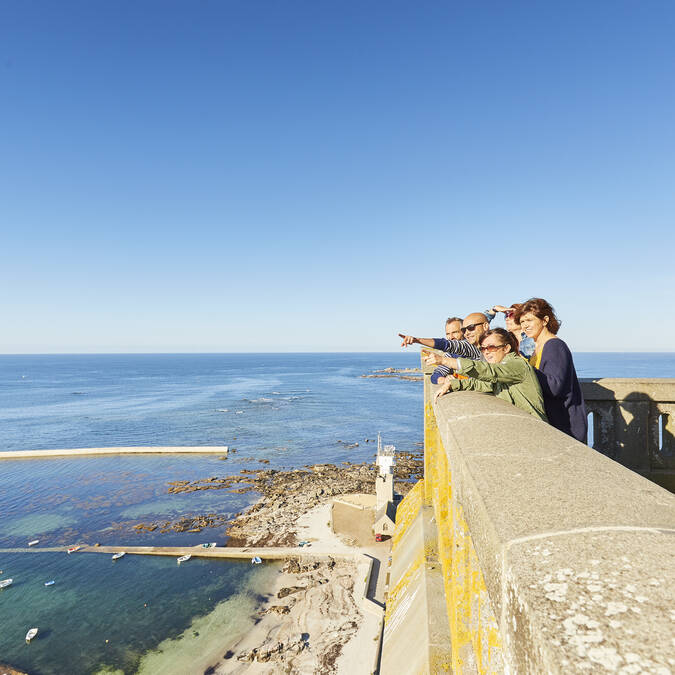 Vue en haut du phare d'Eckmühl © A Lamoureux