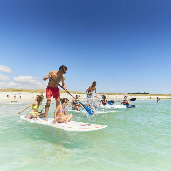 Paddle en famille - Centre nautique Guilvinec © A Lamoureux