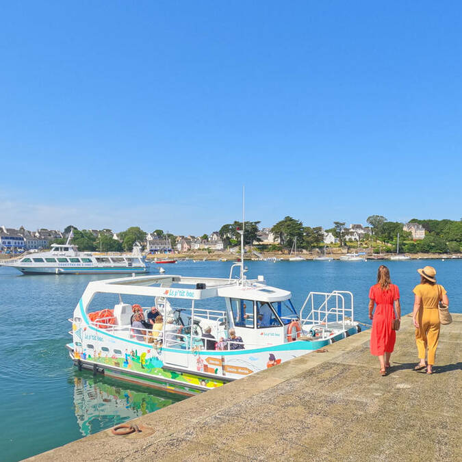 Le p'tit bac entre Sainte-Marine et Bénodet © E Cléret