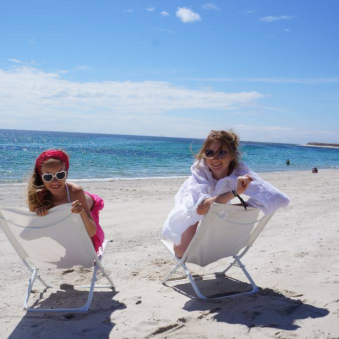 Faulenzen am Strand in Léchiagat © E Cléret