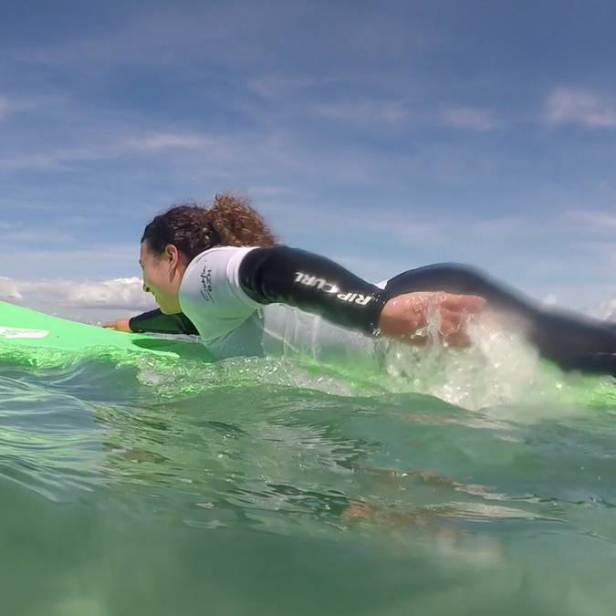 My first surfing lesson in Pays Bigouden © T Hourmand